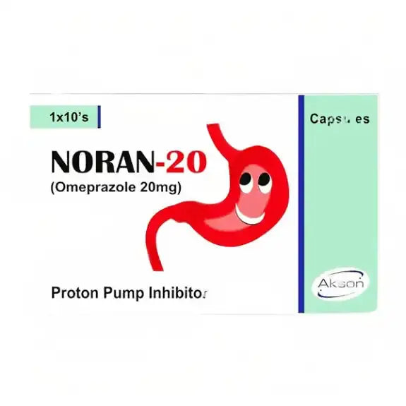Noran 20mg Capsules – Omeprazole for Acid Reflux & Ulcer Treatment