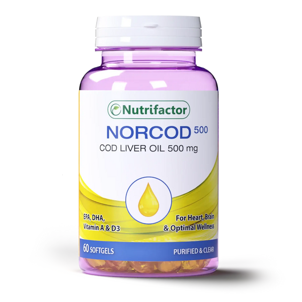 Norcod 500mg Capsules 60s – Omega-3 Fish Oil for Heart & Brain