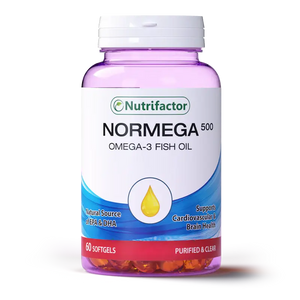 Normega 500mg Capsules 60s – Omega-3 Fish Oil for Heart & Brain