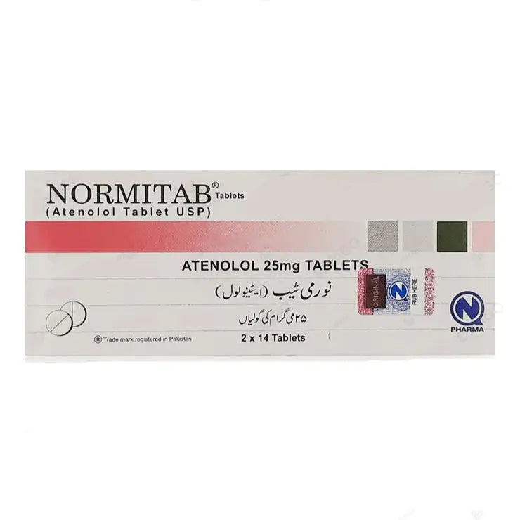 Normitab Atenolol 25mg Tablets