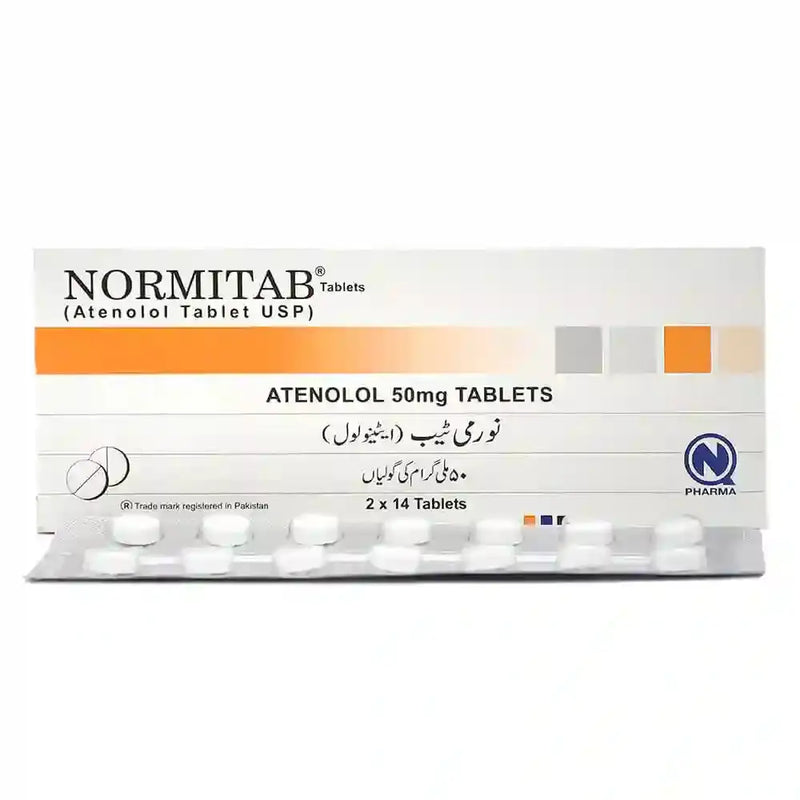 Normitab Atenolol 50mg Tablets