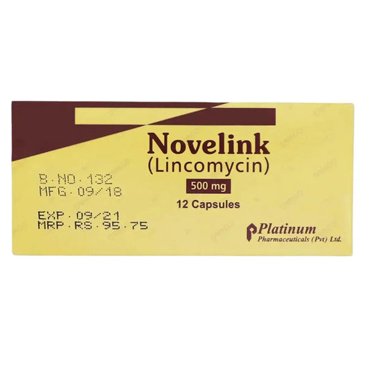 Novelink Capsules 500mg (Lincomycin) - Platinum Pharmaceutical | derma.