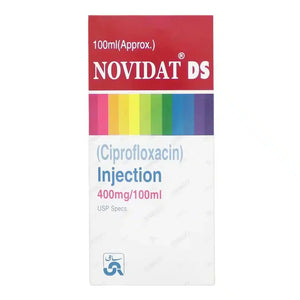 Novidat DS Injection 400mg/100ml (Ciprofloxacin) Sami Pharma | derma.pk