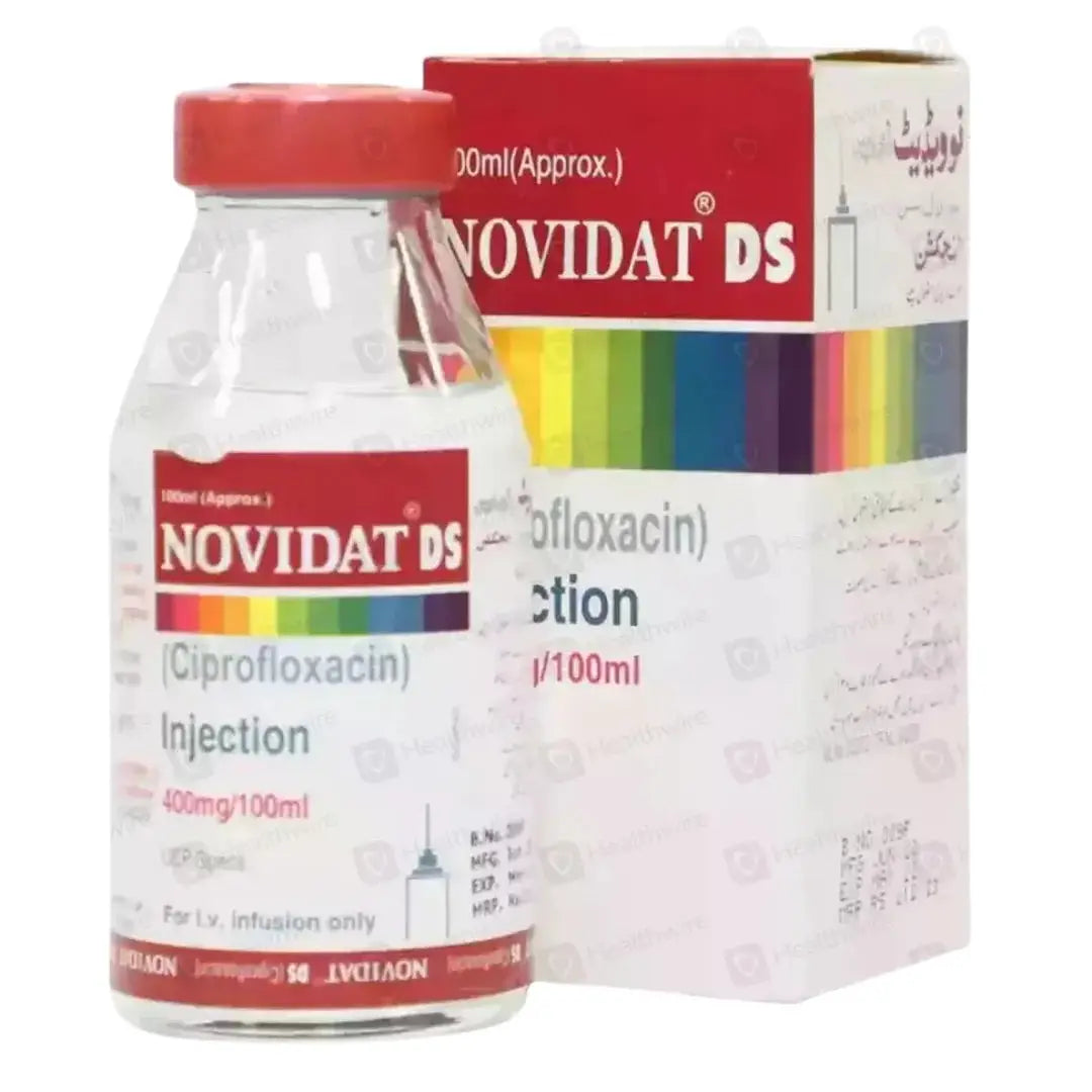 Novidat DS Injection 400mg/100ml (Ciprofloxacin) Sami Pharma | derma.pk