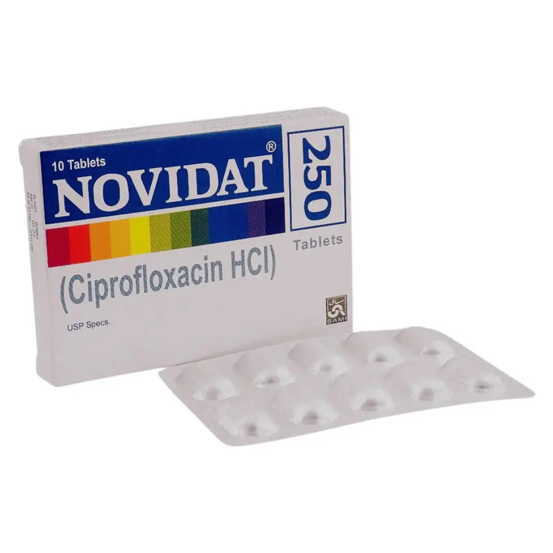 Novidat 250mg (Ciprofloxacin) - 10 Tablets - Sami Pharm