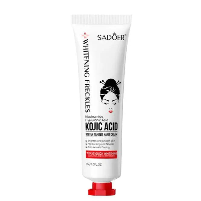 SADOER Kojic Acid Niacinamide Whitening Hand Cream - Brightening & Moisturizing - 30g