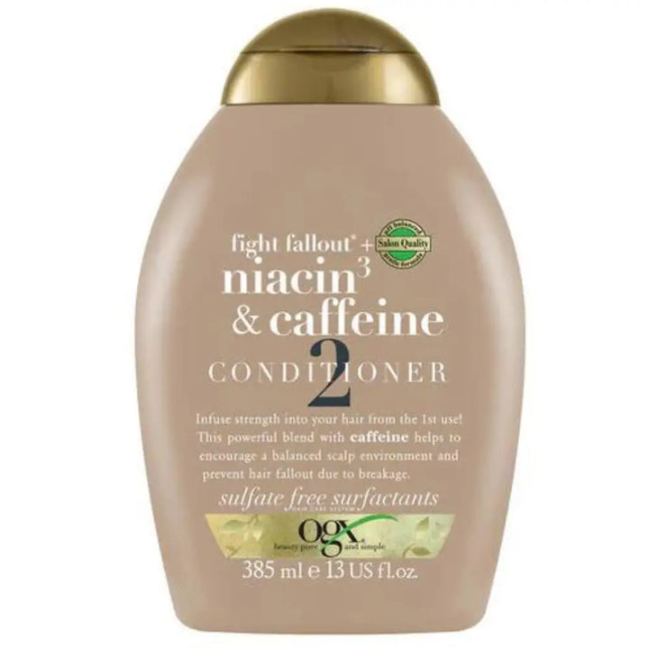 OGX FIGHT FALLOUT + NIACIN &amp CAFFEINE CONDITIONER 