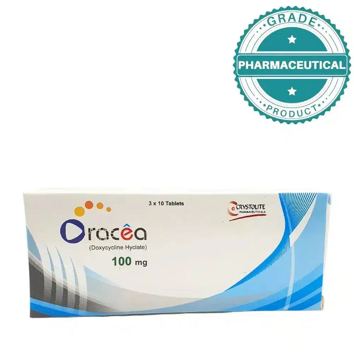 ORACEA TABLETS 100mg PACK OF 10 TABLETS CRYSTOLITE