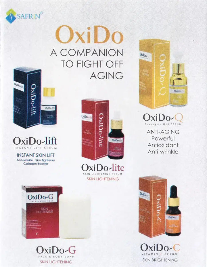 OXIDO-G SKIN LIGHTENING FACE AND BODY SOAP 100g Safrin pharma