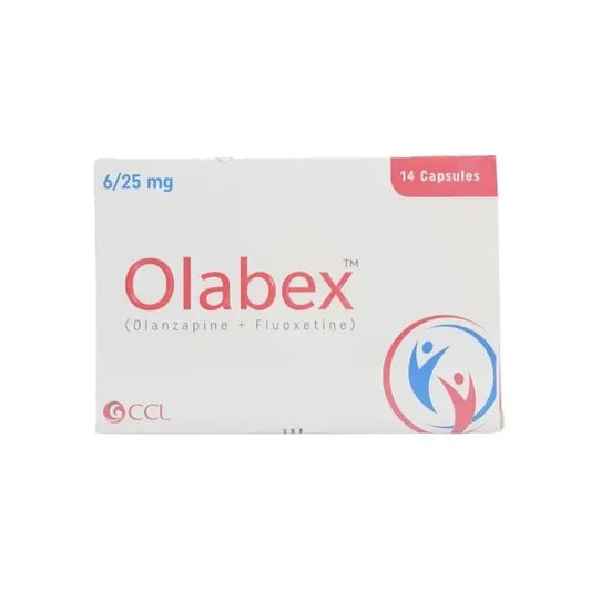Olabex 6/25mg Capsules — Fluoxetine + Olanzapine for Depression & Mood Disorders | Rx | Derma.pk