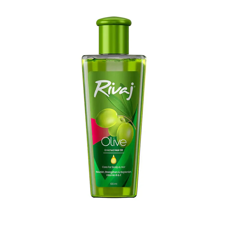 Rivaj Olive Enriched Hair Oil 100ml – Deep Moisture & Shine for Stronger Hair