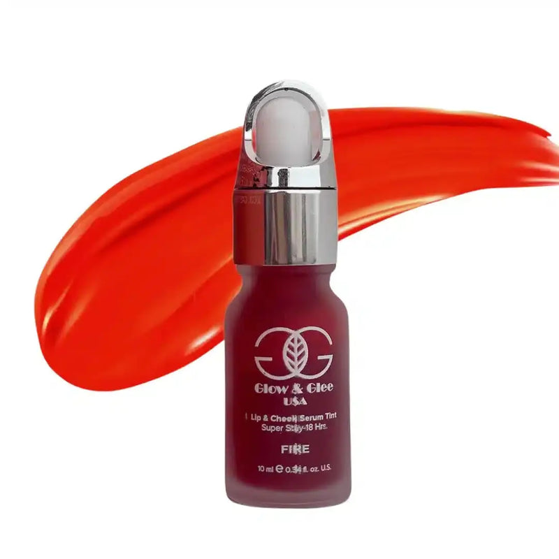 Glow & Glee Lip & Cheek Serum Tint — Fire 10ml