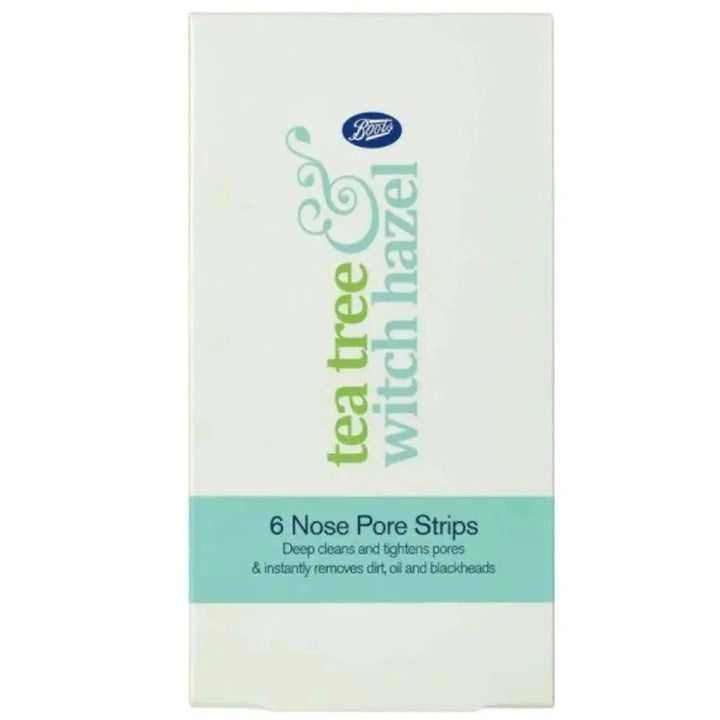 BOOTS TEA TREE WITCH HAZEL 6 FACIAL PORE STRIPS, BT0037 Boots
