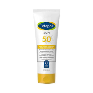 Cetaphil Sheer Mineral Sunscreen SPF 50 Broad Spectrum 89ml — lightweight physical sunscreen with zinc oxide