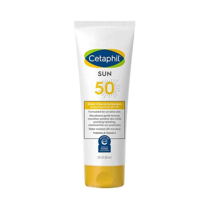 CETAPHIL SHEER MINERAL SUNSCREEN SPF 50 BROAD SPECTRUM - 89ML cetaphil