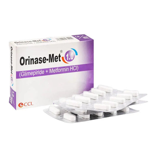 Orinase Met 1.0 Tablet – Available in Pakistan