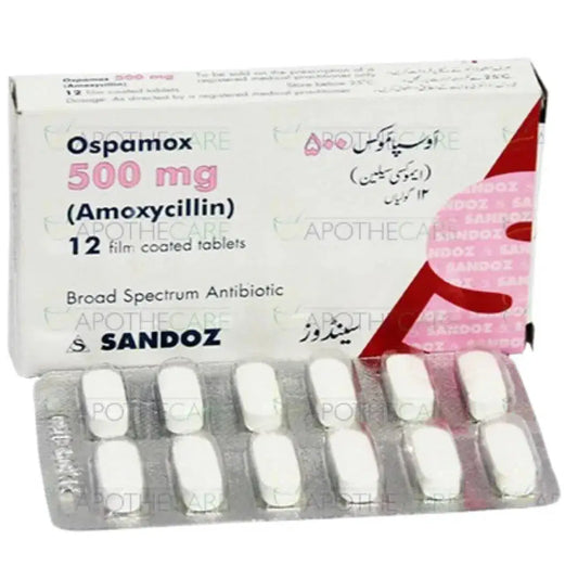 Ospamox Tablets 500mg (Amoxicillin) - Sandoz | derma.pk
