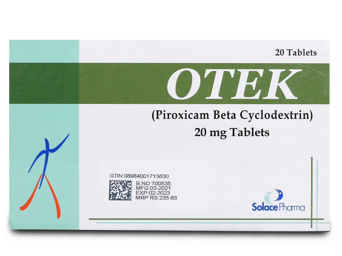 Otek 20mg Tablets – Anti-inflammatory & Analgesic Medicine solace pharma
