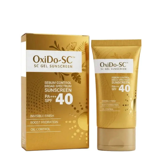 OxiDo-SC Gel Sunscreen SPF 40 PA+++ 40gm tube by Safrin Pharma