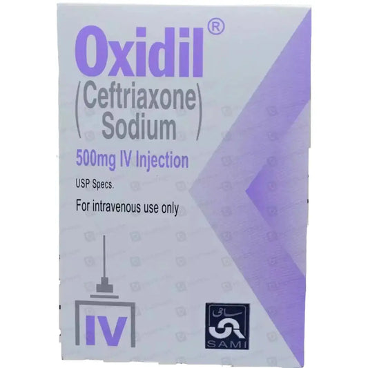Oxidil IV Injection 500mg (Ceftriaxone) - Sami Pharma | derma.pk