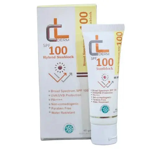 CL Derm SPF 100 Hybrid Sunblock – Ultimate UV Protection | 40g