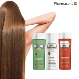 Pharmaceris H-Keratineum Shampoo back label — ingredients and directions