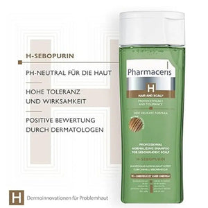 PHARMACERIS H SEBOPURIN Shampoo for Oily Hair & Scalp (250ml) - Imported from Poland