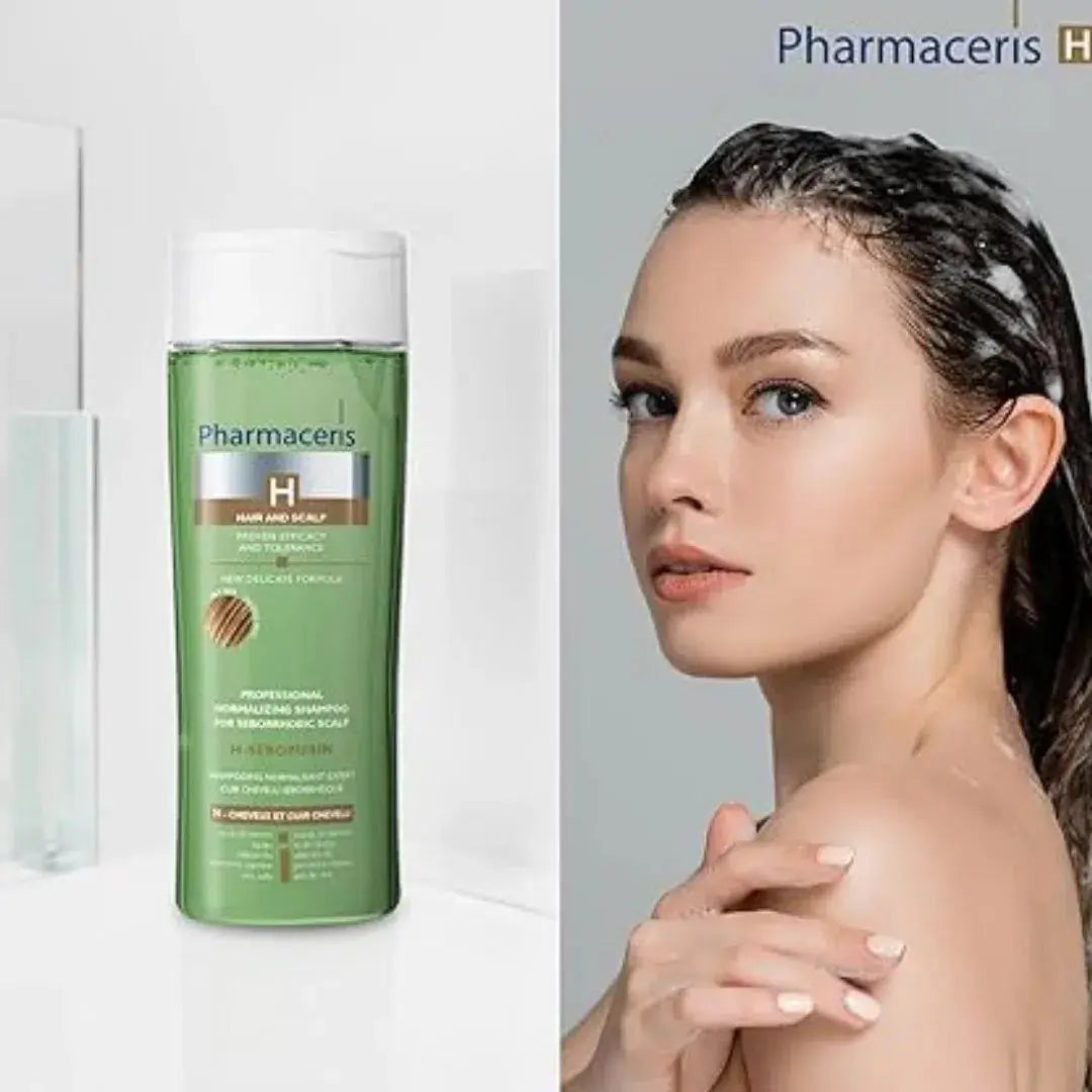 PHARMACERIS H SEBOPURIN Shampoo for Oily Hair & Scalp (250ml) - Imported from Poland
