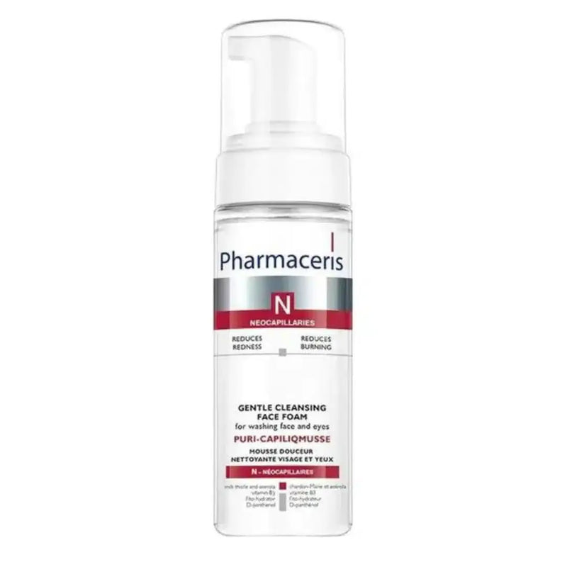 PHARMACERIS N PURE CAPILIQ MOUSSE Gentle Cleansing Face Foam 150ml - Sensitive Skin (Imported from Poland)