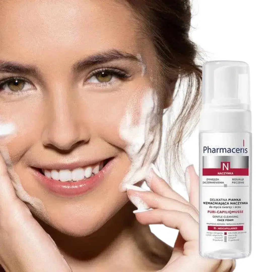 Face Cleanser for Sensitive Skin - PHARMACERIS N PURE CAPILIQ MOUSSE 150ml - derma.pk