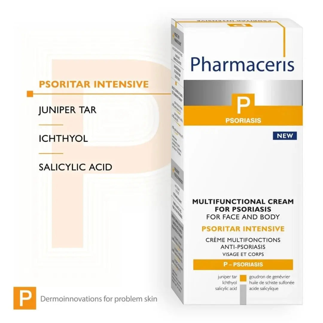 PHARMACERIS P PSORITAR INTENSIVE Multifunctional Cream (50ml) - Psoriasis Relief & Skin Repair - Imported from Poland