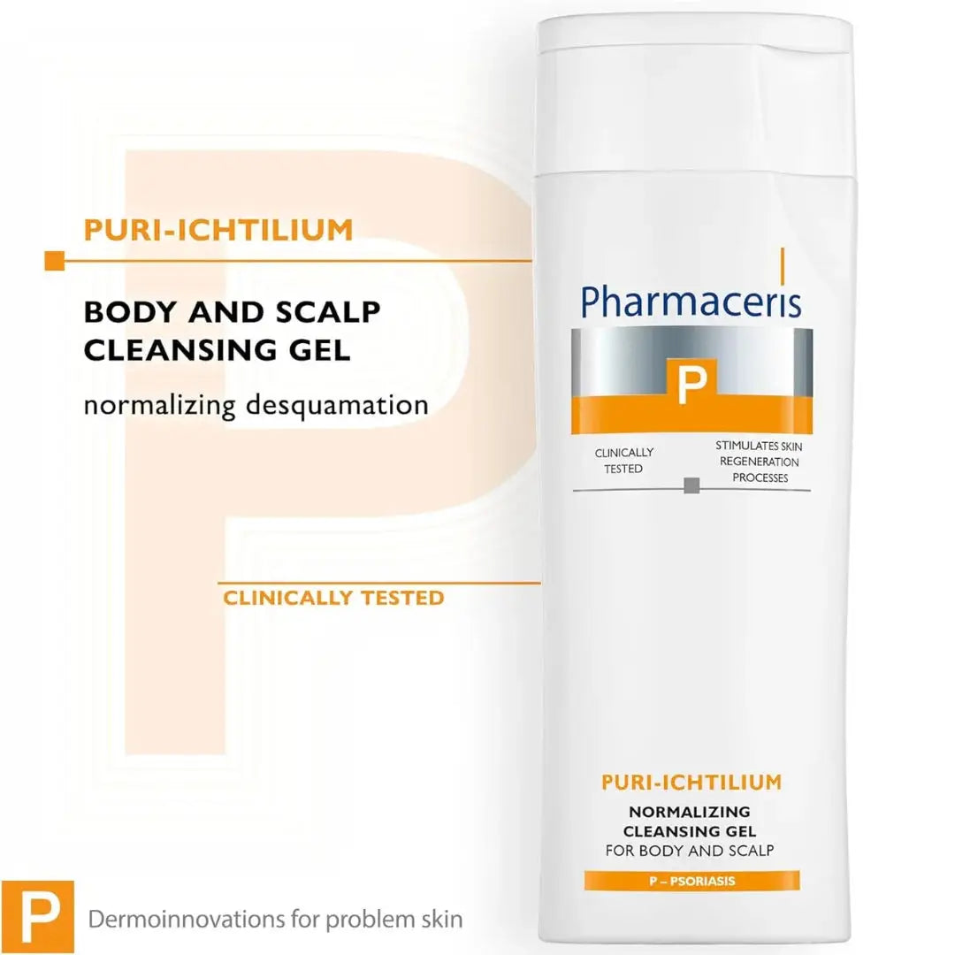 Pharmaceris Puri-Ichtilium — ichthyol cleansing gel for scalp and body psoriasis seborrhea