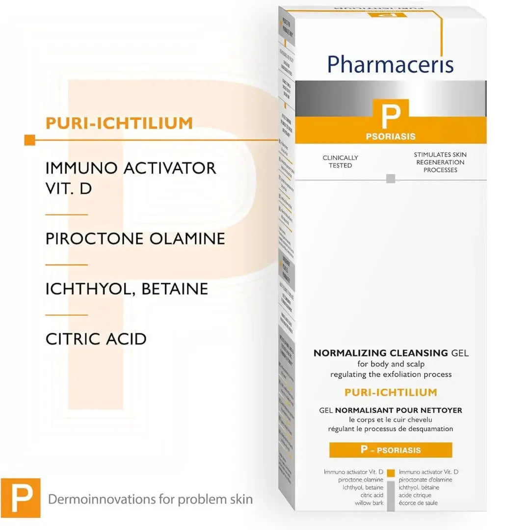 Pharmaceris Puri-Ichtilium Gel 250ml — soothes itching and redness in eczema-prone skin