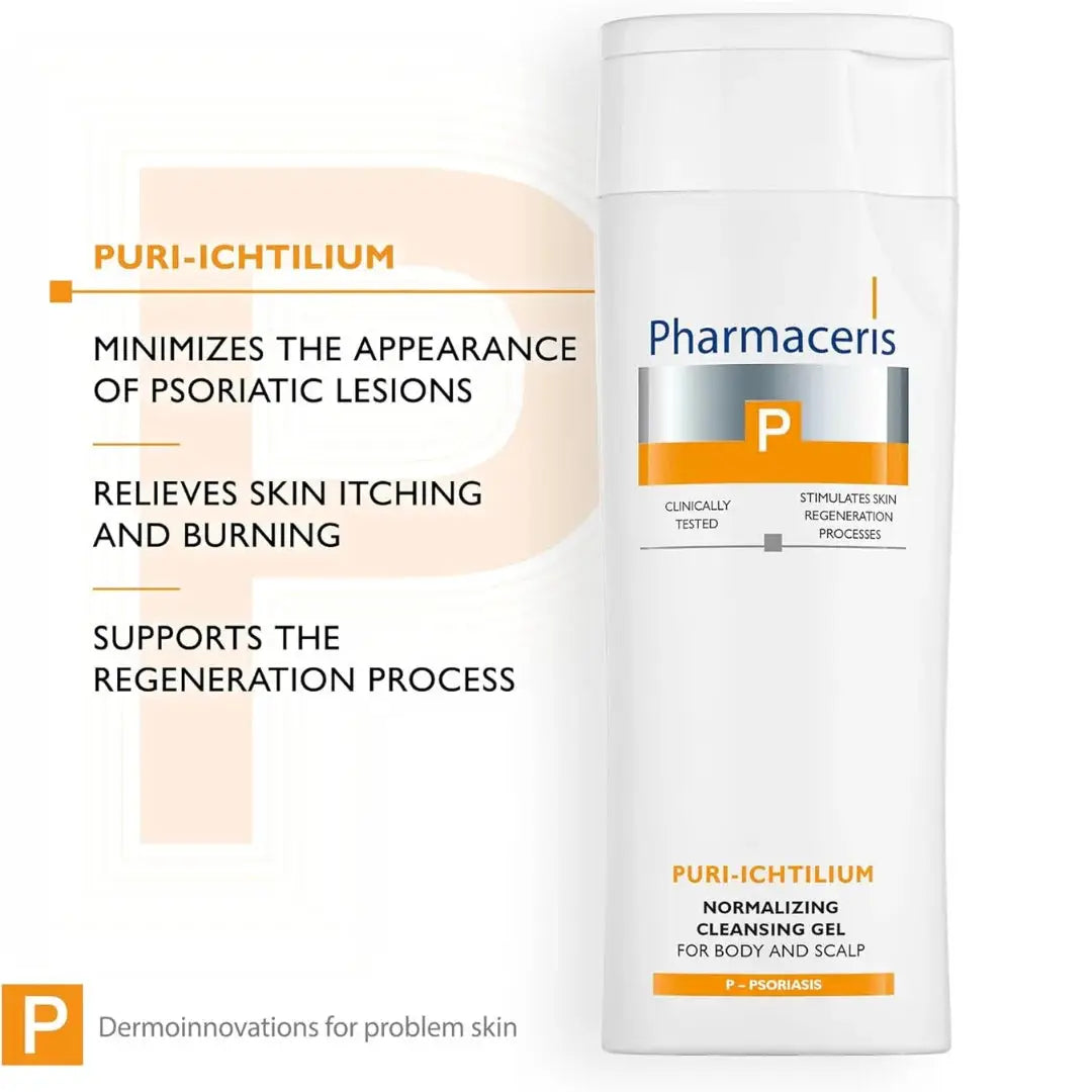 Pharmaceris Puri-Ichtilium 250ml — white willow bark honeysuckle anti-inflammatory body wash gel