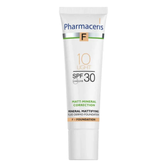 PHARMACERIS Sun Protect Mineral Foundation Light 10 SPF 30 (30ml) | For Sensitive Skin | derma.pk