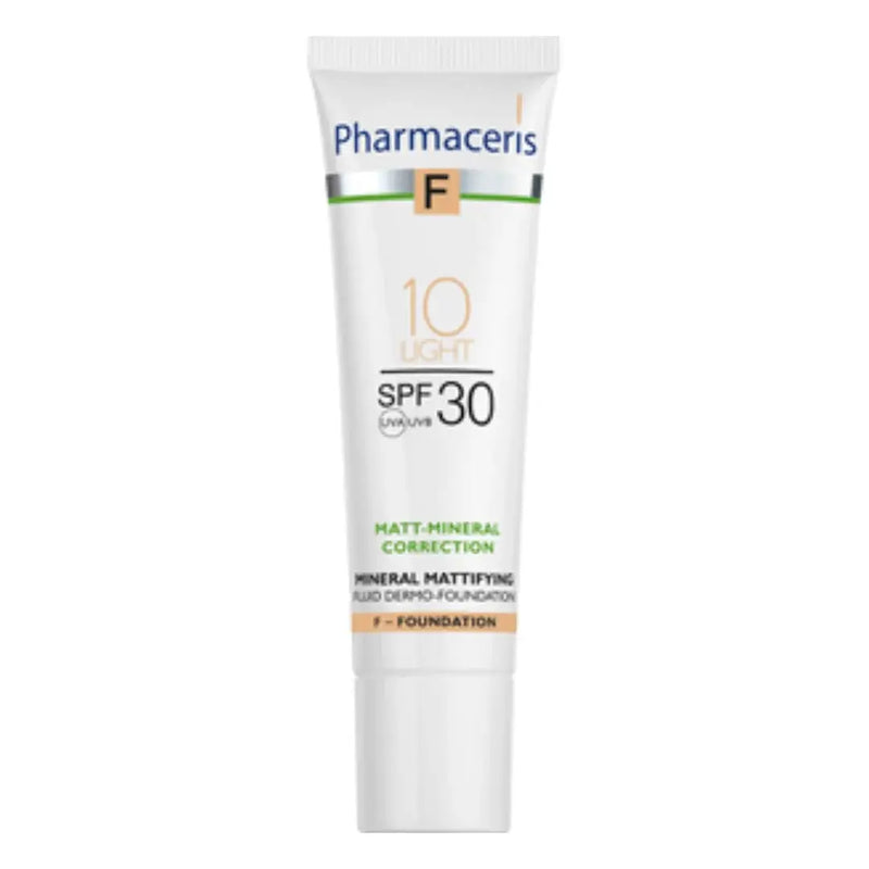PHARMACERIS Sun Protect Mineral Foundation Light 10 SPF 30 (30ml) | For Sensitive Skin | derma.pk
