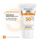 PHARMACERIS sunscreen SPF 50+ Broad Spectrum Cream (50ml) - Maximum Protection for Sensitive Skin - Imported from Poland photo 4