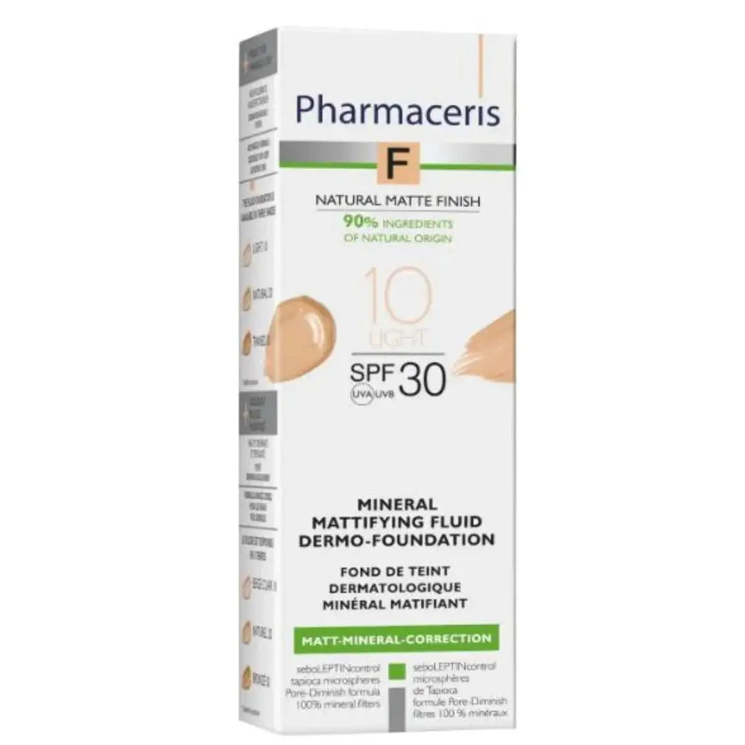 PHARMACERIS Sun Protect Mineral Foundation Light 10 SPF 30 (30ml) | For Sensitive Skin – View Product Detail