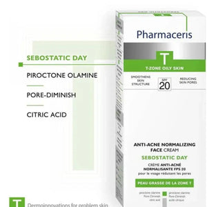 PHARMACERIS T Puri-Sebostatic Acne Cream (50ml) | For Oily & Acne-Prone Skin | derma.pk