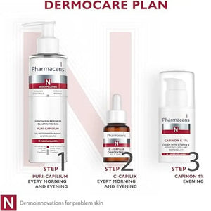 PHARMACERIS N CAPINON K Cream with Vitamin K 1% (30ml) - Reduce Redness & Strengthen Capillaries - Original Import from Poland