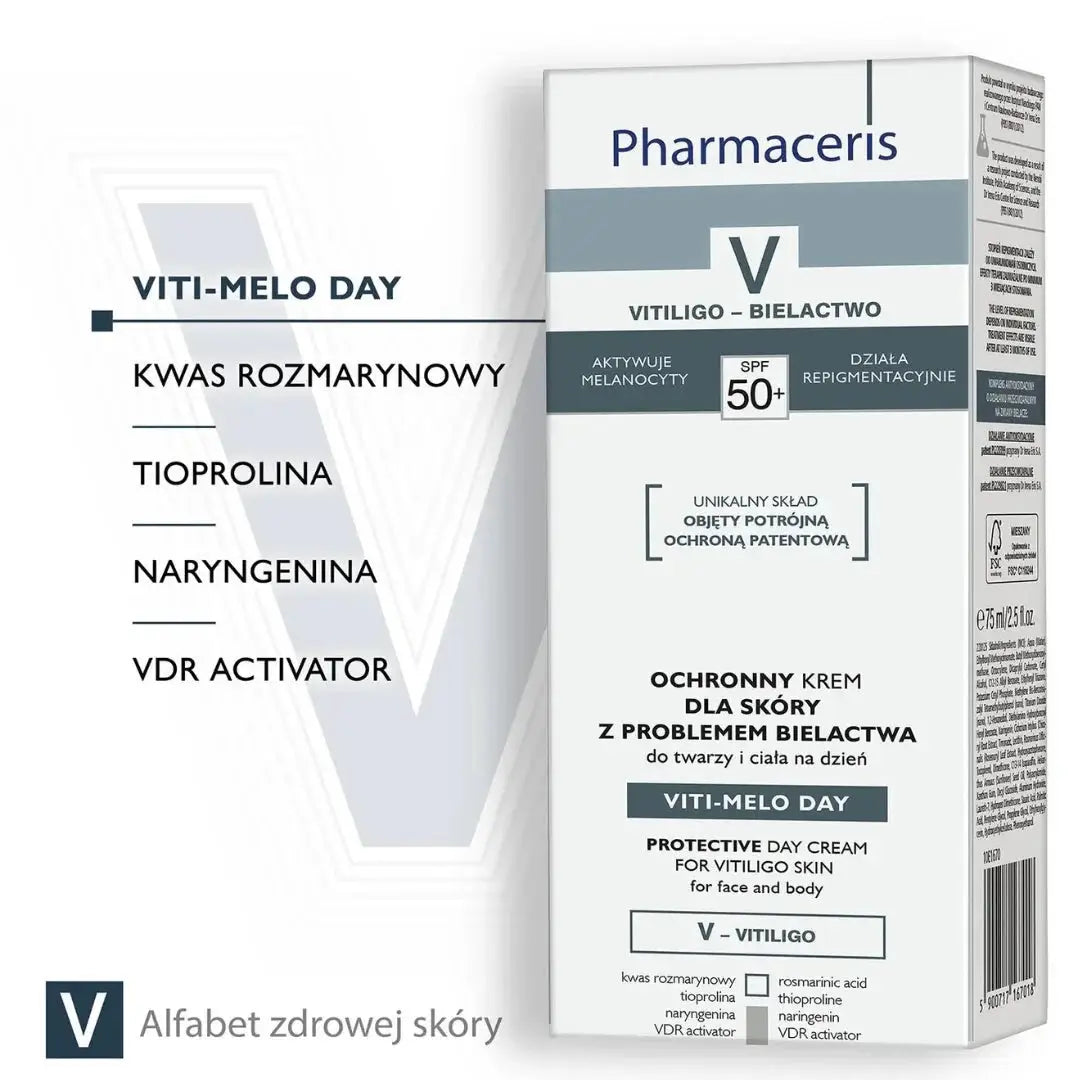 PHARMACERIS VITI MELO DAY Cream 75ml (Brightening & Hydrating) - Original Import from Poland