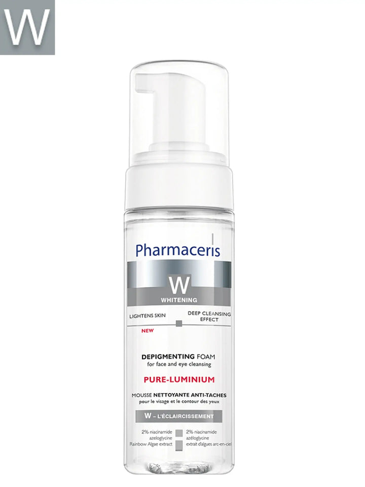 PHARMACERIS W PURE-LUMINIUM DEPIGMENT FOAM FOR FACE & EYE CLEANSING 150 ML
