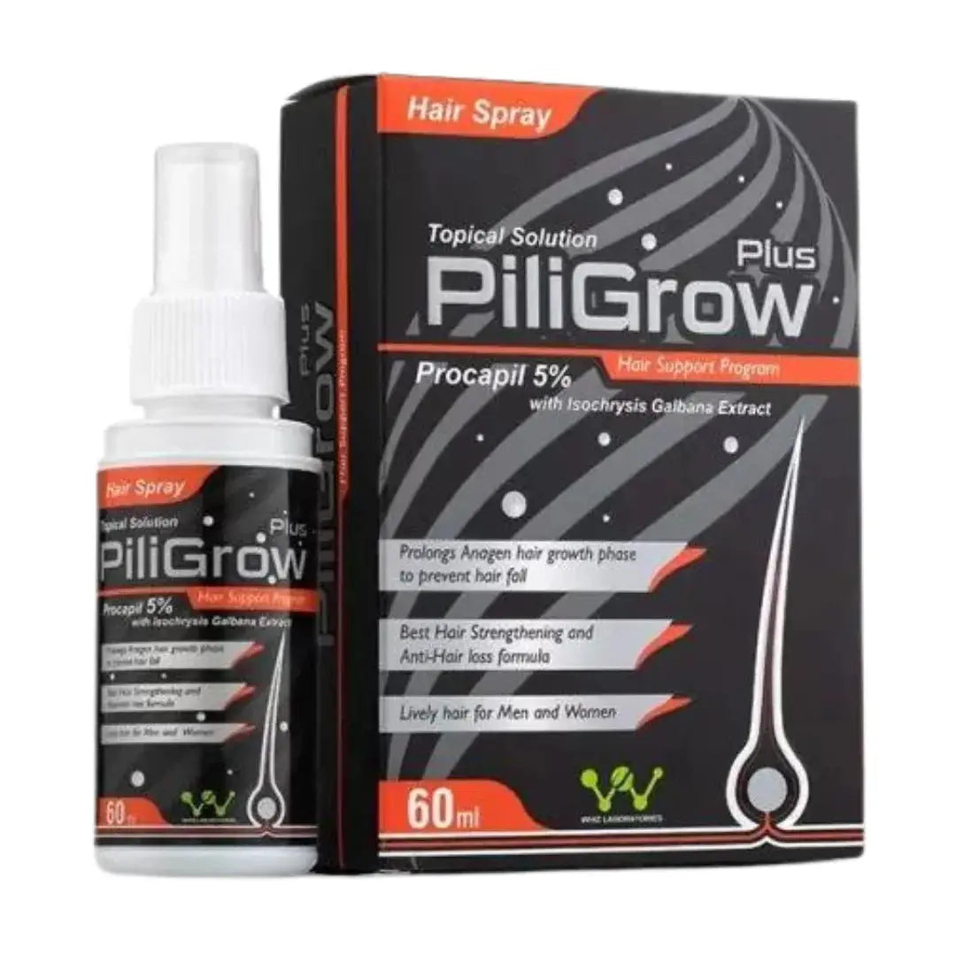 Piligrow 5% minoxidil spray for hair loss regrowth in Pakistan