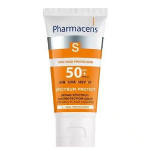 PHARMACERIS sunscreen SPF 50+ Broad Spectrum Cream (50ml) - Maximum Protection for Sensitive Skin - Imported from Poland