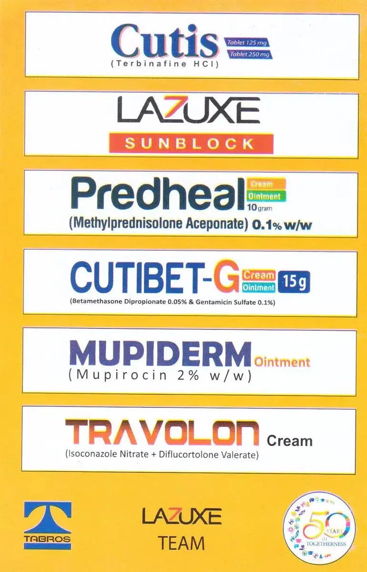 PREDHEAL OINTMENT (METHYLPREDNISOLONE ACEPONATE) 10gram Tabros pharma