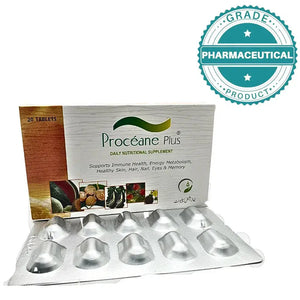 Proceane Plus daily antioxidant nutritional supplement pack Derma Tecno Pakistan
