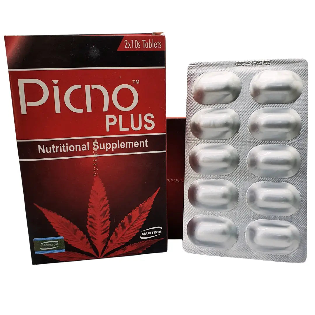 Picno Plus skin health antioxidant tablets 20s by Maxitech Pakistan