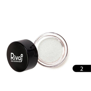 Rivaj Pigment Eyeshadow Shade 2 – vibrant pigment pot top view