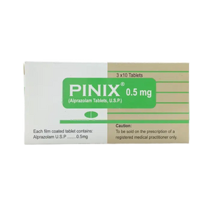 Pinix 0.5mg Tablets – Alprazolam for Anxiety & Panic Disorder