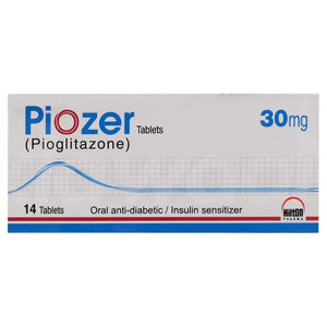 Piozer 30mg Tablet (Pioglitazone) — Type 2 Diabetes Blood Sugar Control | Derma.pk